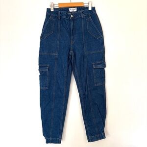 Derek Lam Elian Utility Cargo Blue Denim Jeans